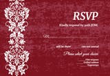 Glamor Lace - RSVP card